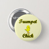 Trumpet Chick Ronde Button 5,7 Cm (Voorkant /achterkant)