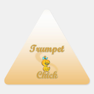 Trumpet Chick Sticker