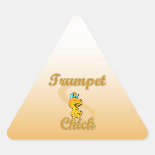 Trumpet Chick Sticker (Voorkant)