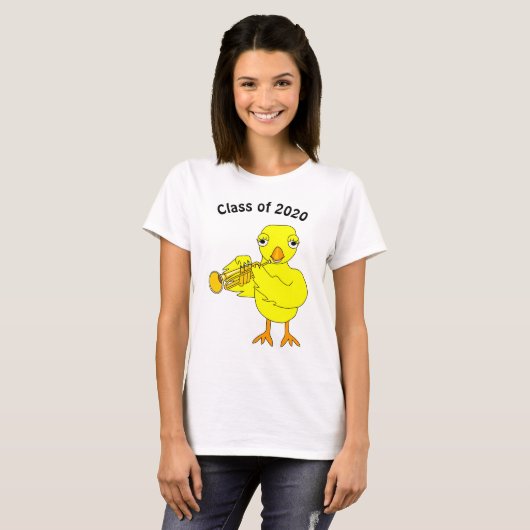 Trumpet Chick T-shirt (Voorkant volledig)
