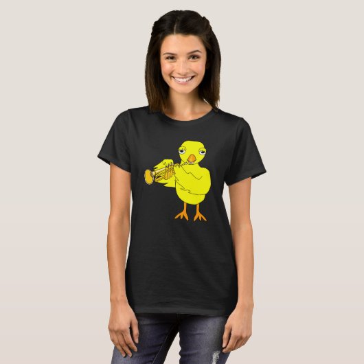 Trumpet Chick T-shirt (Voorkant volledig)