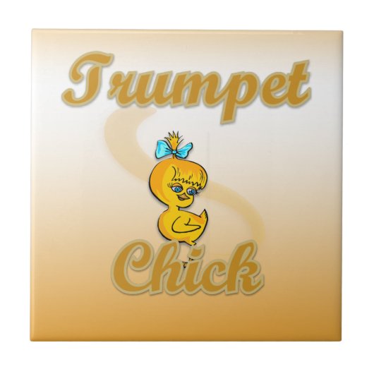 Trumpet Chick Tegeltje (Voorkant)