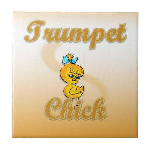 Trumpet Chick Tegeltje (Voorkant)