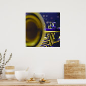 Trumpet Close-up 3 Poster (Keuken)