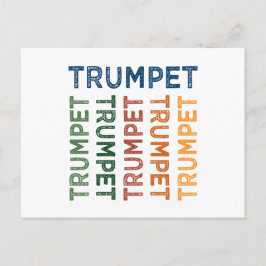 Trumpet Colorful Briefkaart