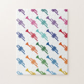 Trumpet Colorful Fun Array Music Legpuzzel (Verticaal)