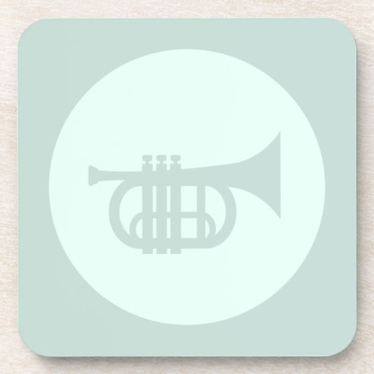 Trumpet CUSTOM COLOR Music Art Bier Onderzetter (Voorkant)