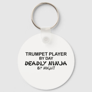 Trumpet Deadly Ninja bij nacht Sleutelhanger