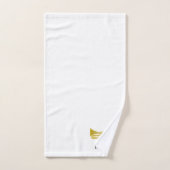 Trumpet Design Monogrammed Bad Handdoek (Handdoek)