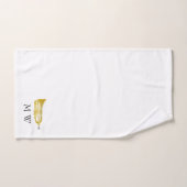Trumpet Design Monogrammed Bad Handdoek (Handdoek)