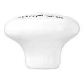 Trumpet Design Personalised Keramische Knop (Zijkant)