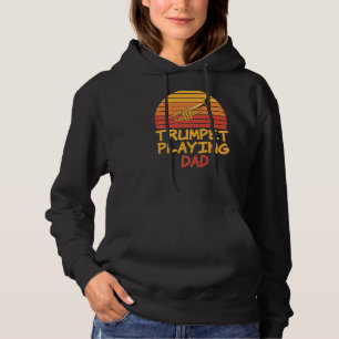 Trumpet die papa speelt voor Trumpeters Fathers Hoodie