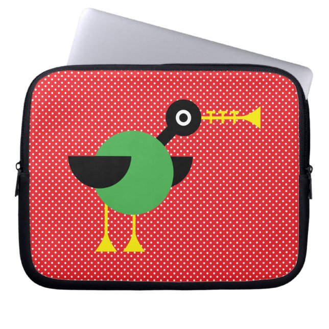 Trumpet Duck Laptop Sleeve (Voorkant)