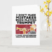Trumpet - Een Trumpet afspelen Kaart (Gele Bloem)