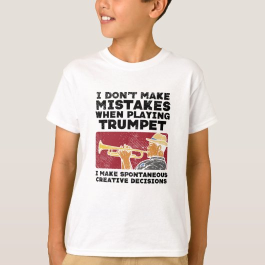 Trumpet - Een Trumpet afspelen T-shirt (Voorkant)