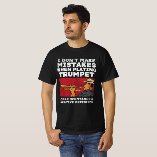 Trumpet - Een Trumpet afspelen T-shirt (Voorkant volledig)