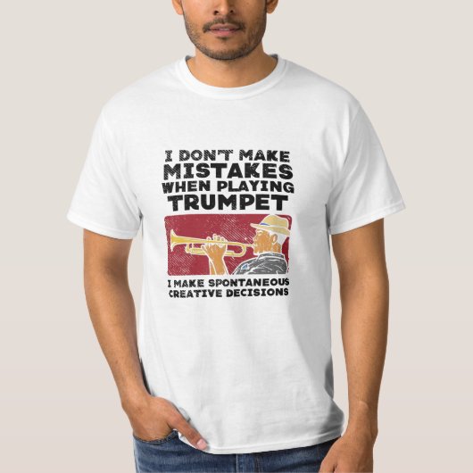 Trumpet - Een Trumpet afspelen T-shirt (Voorkant)