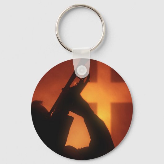 Trumpet en Cross Sleutelhanger (Voorkant)
