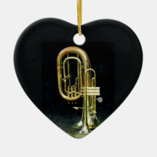Trumpet en Tuba Keramisch Ornament