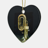 Trumpet en Tuba Keramisch Ornament (Links)