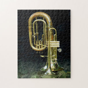 Trumpet en Tuba Legpuzzel