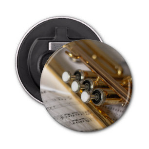 Trumpet en vel Music Brass Instrument Button Flesopener