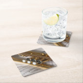 Trumpet en vel Music Brass Instrument Kartonnen Onderzetters (Insitu)