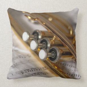 Trumpet en vel Music Brass Instrument Kussen