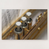 Trumpet en vel Music Brass Instrument Legpuzzel (Horizontaal)