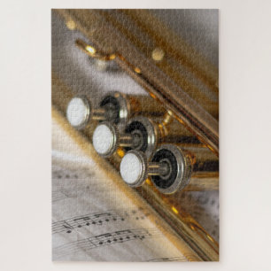 Trumpet en vel Music Brass Instrument Legpuzzel