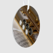 Trumpet en vel Music Brass Instrument Ornament (voorkant)