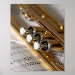 Trumpet en vel Music Brass Instrument Poster
