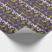 Trumpet en vogel cadeaupapier (Hoek)