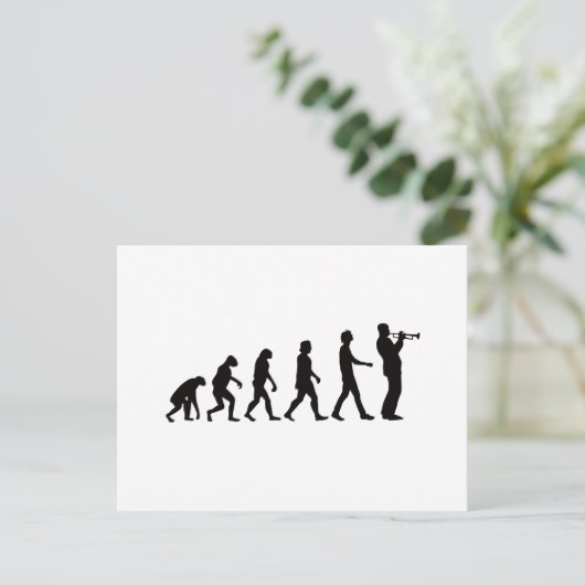 Trumpet Evolution Briefkaart (Staand voorkant)