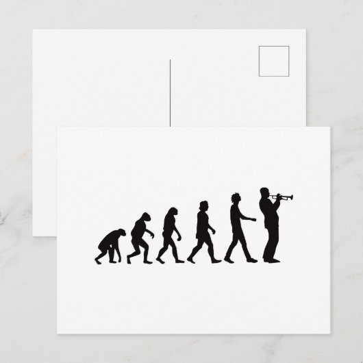 Trumpet Evolution Briefkaart (Voorkant / Achterkant)