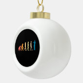 Trumpet Evolution Keramische Bal Ornament (Rechts)