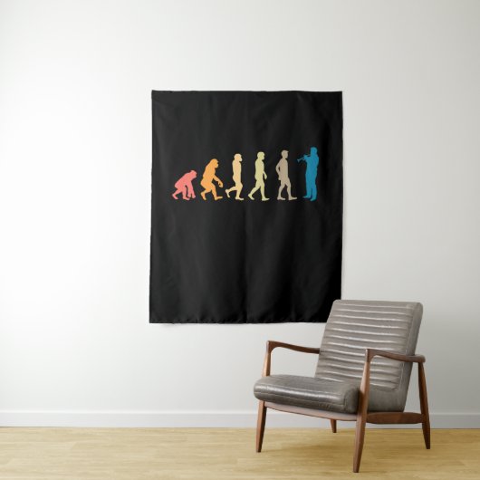 Trumpet Evolution Wandkleed (In situ)