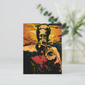 Trumpet Fire Briefkaart (Staand voorkant)