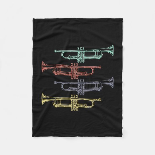 Trumpet  fleece deken (Voorkant)