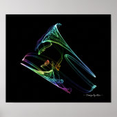 Trumpet Fractal Poster (Voorkant)