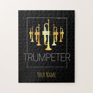 Trumpet Geboren als Trumpeter voor muzikanten Legpuzzel