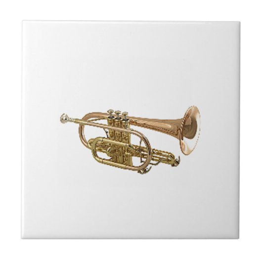 "Trumpet"-geschenken en -producten Tegeltje (Voorkant)