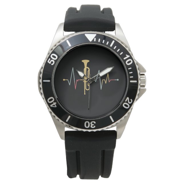 Trumpet hartslag horloge (Voorkant)