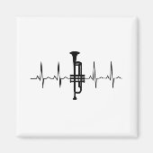 Trumpet hartslag magneet (Voorkant)