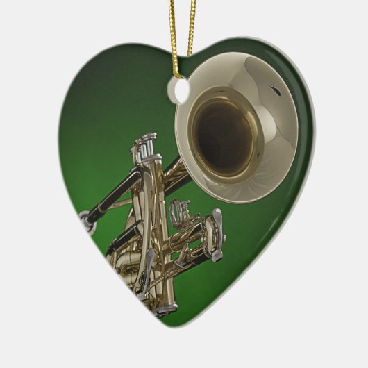Trumpet Heart Ornament (Links)