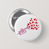 Trumpet Hearts Ronde Button 5,7 Cm (Voorkant /achterkant)