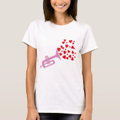 Trumpet Hearts T-shirt (Voorkant)