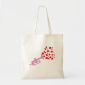 Trumpet Hearts Tote Bag (Voorkant)