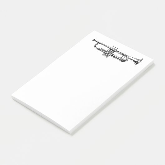  Trumpet-illustratie Post-it® Notes (Schuin)