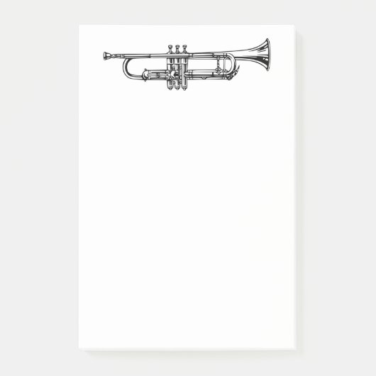  Trumpet-illustratie Post-it® Notes (Voorkant)